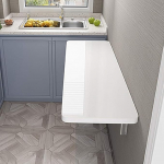 Multifunktsionaalne seinale paigaldatav kokkupandav laud koju, kontorisse, k&ouml;&ouml;ki ja lastele, 4 v&auml;rvi saadaval (valge, 120x50cm)