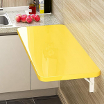 Seinale paigaldatud kokkupandav laud Raskeveokonsooli laud kodukontorile s&ouml;&ouml;gituba lastele