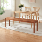 [en.casa] Trerunulu s&ouml;&ouml;gitoa pink, 140 x 35 x 45 cm, puidust pink s&ouml;&ouml;gituppa, k&ouml;&ouml;ki, elutuppa, k&ouml;&ouml;gipink, s&ouml;&ouml;gipink m&auml;nnipuidust, p&auml;hklipuu v&auml;limusega