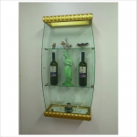 VM ART DESIGN GLASS BY VETRERIA MICELI Wall Glass Display Case VM3022T-BOP Decorated Style (Gold (Arabic Style))