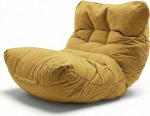 Aiire Relaxo XXL Bean Bag pehmete nurkade jaoks - Bean Bag disain koos t&auml;idisega - Giant Bean Bags Adult Seat Bag Fluffy - Coarse Floor Cushion, Floor Chair, Floor Chair Mustard