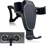 Auto mobiiltelefoni hoidik Audi A3 8P (2004-2013), alumiiniumsulamist gravitatsioonilukuga mobiiltelefoni hoidik autode ventilatsiooni jaoks, autohoidik iPhone Android nutitelefoni ja GPS-i jaoks, A38P tarvikud