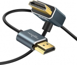 Twozoh Paindlik HDMI HDMI kaabel nurga all 270 kraadi nurga&uuml;hendusega 0,3 m, Ultra Slim ja &otilde;huke HDMI kaabel toetab 3D/4K 60Hz