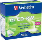 Memorex t&uuml;hi CD-RW 4x 80 min 700 MB Shrinkwrapped 10/Pack