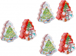 Weihnachtsdekorationen, 6 St&uuml;ck Weihnachts-Blechbox, Snacks, S&uuml;&szlig;igkeiten, Kekse, Geschenk, Weihnachtss&uuml;&szlig;igkeiten, Weihnachtsmann, S&uuml;&szlig;igkeitendosen, Wei&szlig;blech-Aufbewahrung