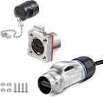 CNLINKO BD-24 HDMI veekindel pistik, metallist lennupistik koos 40-tollise 4K HD kaabliga, paneelipesa, IP68 veekindel pistik, &uuml;hendatud pistikud videoseadmete jaoks (HDMI komplekt)