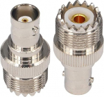 BOOBRIE 2 x BNC kuni UHF SO-239 koaksiaaladapter antennidele, WiFi seadmetele, valveseadmetele, Wi-Fi antennile