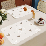 Kohamattide komplekt 6 Rooster Place Mats PVC kuumakindel isoleeritud kohtade mattide lauale 6 plekki