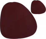 Nahast lauakatted lauamati jaoks Veekindel libisemiskindel allapanu komplekt Cup Wine Tableware Pad salvr&auml;tik k&ouml;&ouml;gi jaoks (v&auml;rv: 2 komplekti veinipunane)