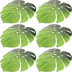 CRAFTHROU 6 t&uuml;kki Eva Monstera Tischsets Hitzebest&auml;ndig rutschfest Isoliermatten Tischdeko Gr&uuml;n f&uuml;r Esszimmer Wohnzimmer