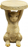 Kare Design K&otilde;rvallaud Animal Pig Design Gold 34 cm l&auml;bim&otilde;&otilde;t Siga Motiiv Elutoa laud Diivanilaud Kohvilaud &Ouml;&ouml;laud Voodilaud Voodilaud