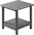 VEVOR plastikust k&uuml;ljelaud, 45 x 38 x 44 cm, HDPE-st valmistatud aialaud, 2 riiuliga r&otilde;dulaud, &ouml;&ouml;kapp, kohvilaud, dekoratiivne laud, sobib terrassile, basseini, rannale, verandale, aeda, hall, Hall