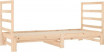Tidyard P&auml;evavoodi K&uuml;lalisvoodi Diivanvoodi Diivanvoodi Trundle voodiraam Diivanvoodi raam Diivanvoodi puitvoodi Diivanvoodi Noortevoodi Puidust voodi Pikendatav diivan 2X (90 x 190) cm, 2 x peatoed m&auml;nnipuidust