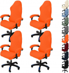 Gaming Chair Covers Gaming Chair Cover 1/2/4/6 Pieces Office Chair Swivel Chair Cover with Armrests Cover Stretchy Chair Covers for Computer Gaming Chair, Office Chair Without Chair, E 4