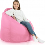 Bean Bag XL, hiiglaslik Bean Bag, istmepadi, sise- ja v&auml;listingimustes, Bean Bag tool lastele ja t&auml;iskasvanutele, EPS helmedega t&auml;itmine, eemaldatav kate, veekindel, sertifitseeritud, heleroosa