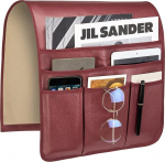 Teniux Fernbedienungshalter, Kunstleder-Armlehnen-Organizer mit 6 Taschen f&uuml;r Liegestuhl, Couch, Sofa, Sessel, Caddy f&uuml;r Smartphone, B&uuml;cher, Zeitschriften, iPad, Fernbedienungen (Ros&eacute;wein)