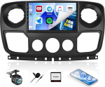 CAEMCHO navigeerimisraadio 2+64G Android 13 Renault Master/Opel Movano/Nissan NV400 2010 jaoks koos tagurduskaameraga, 10-tolline traadita Carplay Bluetooth-raadio koos Android Car WiFi GPS peeglilinkiga