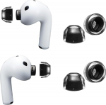 AZLA SednaEarfit XELASTEC II k&otilde;rvaklapid AirPods Pro 3 jaoks - Premium &uuml;heosalised TPE k&otilde;rvaklapid automaatse sobitamise, parema mugavuse ja m&uuml;raisolatsiooniga - Premium silikoon, 2 paari (S)