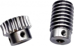 1-Modul-Schneckengetriebe, Zahnrad aus legiertem Stahl, &Uuml;bersetzungsverh&auml;ltnis 1:20/30/40/50/60, 40cr, hochwertiger Pr&auml;zisionsschneckensatz(8MM*12MM*20)