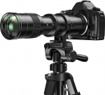 Super Telezoomobjektiv 420-800 mm F8.3 Full Frame Manueller Fokus Zoomobjektiv f&uuml;r Canon EF/EF-S Mount DSLRs - Kompatibel mit EOS Rebel T7/T7i, 5D, 90D, 80D, 7D und mehr