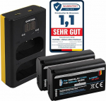 PATONA Platinum DMW-BLJ31 akud (2 x 3500 mAh) - Dual LCD laadija 1882 (sisend Micro USB ja USB-C) - &uuml;hildub Panasonic Lumix DC-S1 DC-S1R DC-S1H-ga.