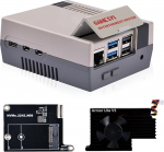 GeeekPi Game5Pi korpus koos M.2 NVMe PCIe-plaadiga N08 ja Armor Lite V5 aktiivse jahutusseadmega Raspberry Pi 5 jaoks, toetab M.2 NVMe 2230/2242 SSD-detaile