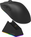 MechLands AJ139 V2 MC m&auml;nguhiir koos laadimisalusega Reguleeritav 12000 DPI PAW3311 sensor 3 režiimi traadita hiir 500mAh aku 1000Hz Polling Rate 66g kerge Win/Mac (must)