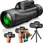 BILLION DUO HD High Power FMC BAK4 Monocular Telescope for Adults, 40 x 60 mm, Monocular with Prism, Monocular Waterproof, Camping, Travel