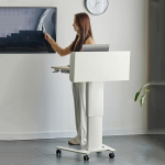 Lektorid Poodium Poodium Stand for Laptop Mobile Phone K&otilde;rgus reguleeritav kaasaskantav ratastega seisev laud seisev laud klassiruumi kontorisse kiriku Scr