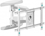 ONKRON M6L-W teleri seinakinnitus p&ouml;&ouml;rlev 40-75-tollise teleri jaoks kuni 45,5 kg, telerihoidja pikendatav kallutatav, telerihoidja Max VESA 600 x 400, kahe varrega telerihoidja seinale valge