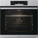 Hisense SteamAdd BSA65226PX Multifunctional Oven - XXL Recess 77 L, Pyrolysis, 13 Functions, 3 Programmes with Steam, Pizza Function 300 &deg;C, AirFry, Stainless Steel, Class A+