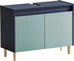 Schildmeyer Lovis 157034 Vanity Unit, Midnight Blue/Dove Blue, 80 x 33 x 60.1 cm