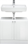 Pelipal Quickset 955 Vanity Unit in White High Gloss 65 cm Wide Sink Cabinet without Sink with 2 Doors