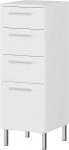 Germania 8297-84 GW-Arvada Base Cabinet in White with Four Drawers 30 x 86 x 35 cm (W x H x D)