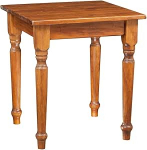 Maakondlikus stiilis massiivne lauskpuu p&auml;hklipuu viimistlusega W70xDP70xH78 cm suurune laud