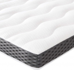 Amazon Basics Comfort Memory Foam madratsitopper, pl&uuml;&uuml;s, 140 x 200 cm, 7 cm k&otilde;rgus, valge