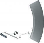 Uksek&auml;epide h&otilde;bedane komplekt laskesuudmega plastist pesumasinale Original AEG Electrolux 405518648 4055186482 Sobib Husqvarna L85275XFL WAGL4E200 WASL2E200 WASLEEV200 L87495XFL QW169491