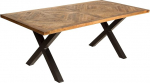 invicta INTERIOR Infinity Home Massiivne s&ouml;&ouml;gilaud 200 cm naturaalne mangopuit t&ouml;&ouml;stuslik disain puidust laud massiivpuidust konverentsilaud