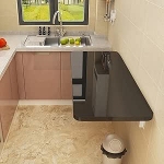 KRXSOBNV S&ouml;&ouml;gituba, pesuruum v&otilde;i laud 70 kg kandev&otilde;imega. Ujuv seinalaua v&auml;ikestesse ruumidesse (must, 70 x 30 cm/28 x 12 tolli)