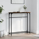 Generisch Konsolentische f&uuml;r Flur und Eingangsbereich, schlanke Ablage hinter dem Sofa, Marmor-Spiegel-Display, moderner Eingangstisch, Tisch mit Holzplatte und Metallgestell f&uuml;r Wohnzimmer und Flur