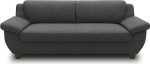 DOMO. collection Panama diivan, 3-kohaline, 3-kohaline diivan, polsterdatud diivan, 207 x 91 x 80 cm (B x S x K x K), Antratsiit