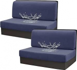 2-teiliges Set aus Tisch- und Stuhlhussen for Familien-Wohnmobile - wasserdicht und rutschfest, geeignet for Familien-Wohnmobile(Navy Blue)