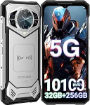 DOOGEE S200 v&auml;litingimustes kasutatav mobiiltelefon ilma lepinguta 5G Android 14, 32GB RAM + 256GB/2TB ROM v&auml;litingimustes kasutatav nutitelefon, 10100mAh (33W) ehitusplatsi mobiiltelefon, 6,72-tolline FHD + 120Hz, 100MP + 20MP, Wifi6/IP68/IP69K/Dual ...
