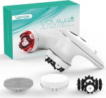 VOYOR Massager Anti Cellulite Massage Device for Face Neck Shoulder Back Feet Foot Bath with 3 Multi Function Heads Facial Cleansing Brush IPX7 Waterproof & Rechargeable