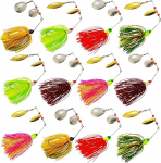 Spinnerbait Kunstlik s&ouml;&ouml;t Set Spinner Buzzbait Fishing Lure Jig Heads Kunstlik kalap&uuml;&uuml;gi s&ouml;&ouml;t Forelli s&ouml;&ouml;t kalap&uuml;&uuml;gi konks komplekt ahvena haugi Zander Predator kalap&uuml;&uuml;k