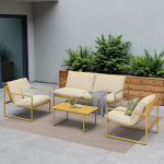 Grand patio aiam&ouml;&ouml;bli komplekt 4, r&otilde;dum&ouml;&ouml;bli komplekt 4 inimesele koos padjadega, Lounge m&ouml;&ouml;bel v&auml;ljas koos aia diivaniga, 2 tugitooli, laud, terrassim&ouml;&ouml;bel, istumiskomplekt, Lounge m&ouml;&ouml;bel