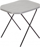 Patio Garden Table Small Folding 70 x 53 cm Side Table Outdoor Rectangular Grey Light