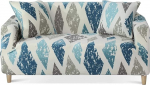MIDODO Printed Couch Cover, Stretch Sofa Covers, Patterned Two Seater Slipcovers for 2 Seater Pillows, Couch, Love Seat Set, YY (2 Seater/Two Seater)