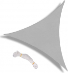 Blanketswarm Sun Shade Sail 2.4m x 2.4m x 2.4m koos k&ouml;ie kolmnurga liivaga UV-kindel patio veekindla v&auml;listegevuse jaoks