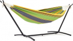 Mondeer Hammock koos Hammock Frame, Double Cotton koos raamiga 2 inimest, kaasaskantav Outdoor & Indoor Patio Yard Garden, kandev&otilde;ime kuni 200 kg, roheline